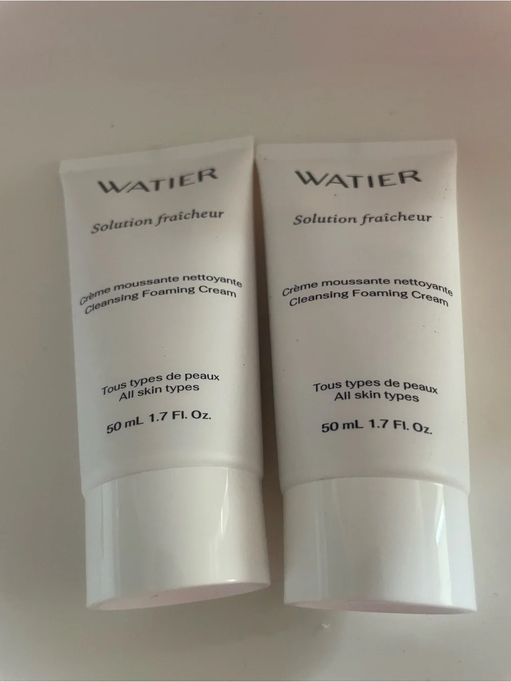 Lise Watier Solution Fraîcheur Cleansing Foaming Cream x 2